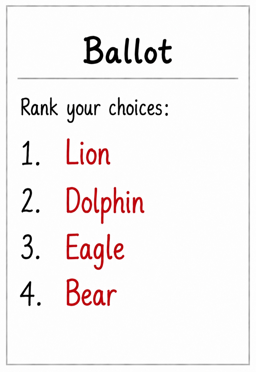 Lion supporters ballot