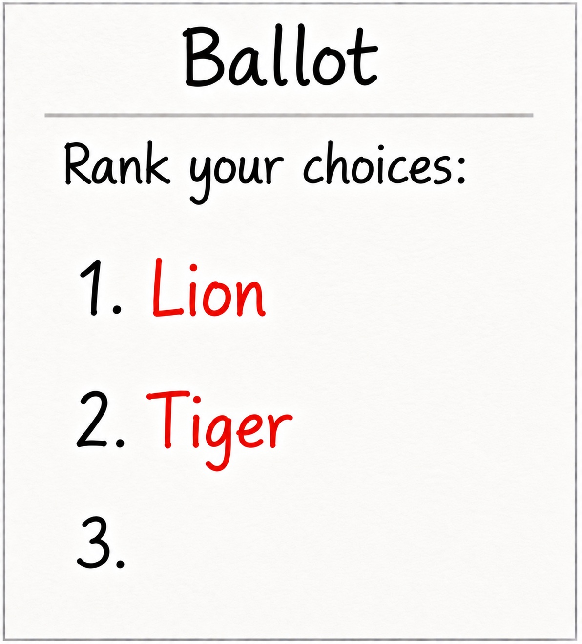 Lion supporters ballot