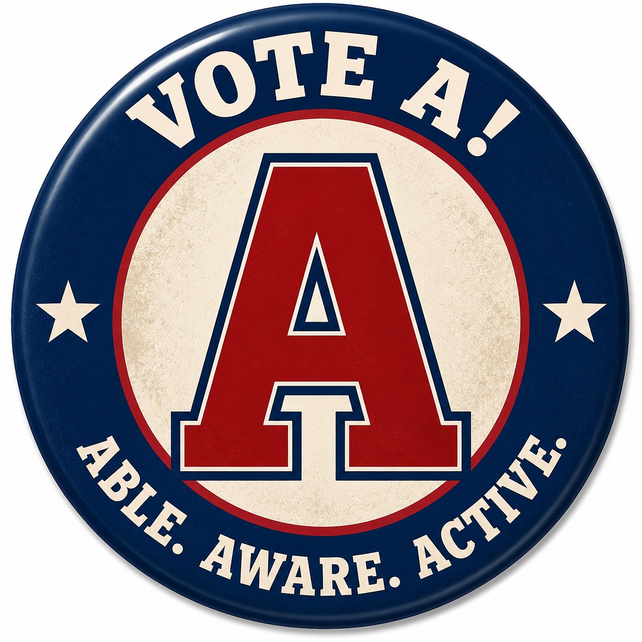 Vote A button
