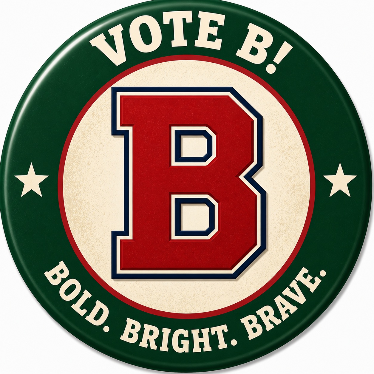 Vote B button