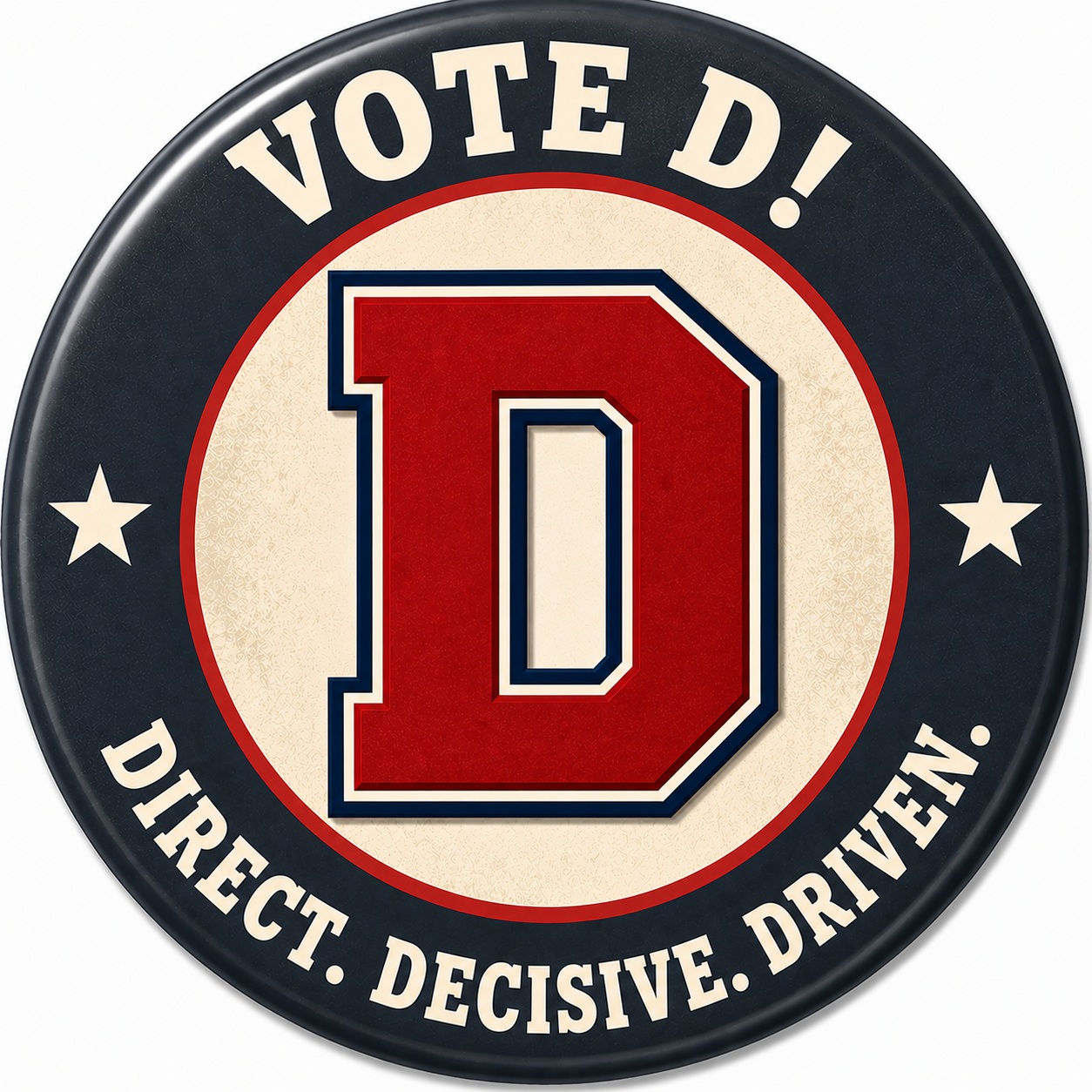 Vote D button