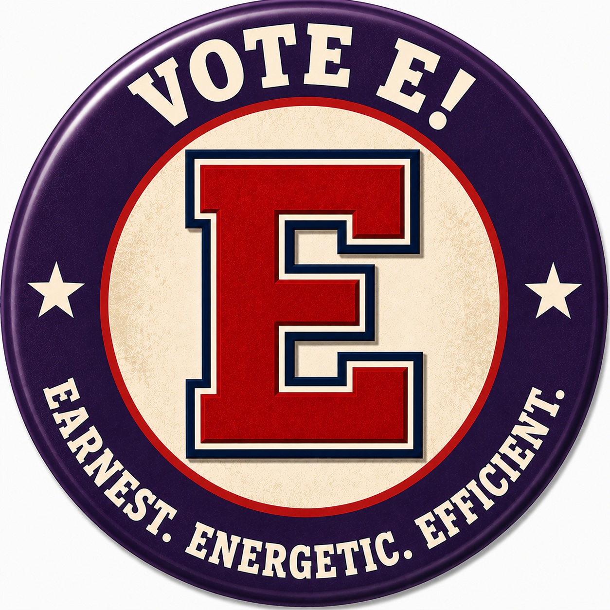 Vote E button